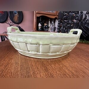 Oval Woven Lattice Bowl
